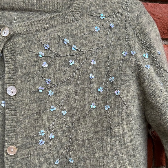 Fairycore flower sequin sweater set - Picture 9 of 11